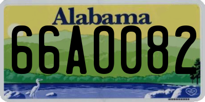 AL license plate 66AO082