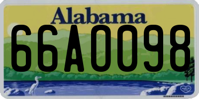 AL license plate 66AO098