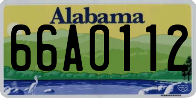 AL license plate 66AO112