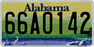 AL license plate 66AO142
