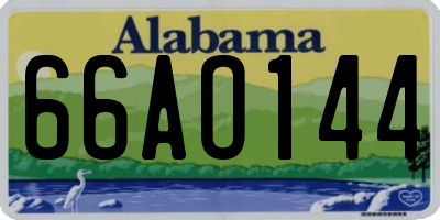 AL license plate 66AO144