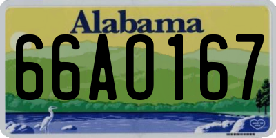 AL license plate 66AO167