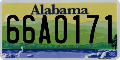 AL license plate 66AO171