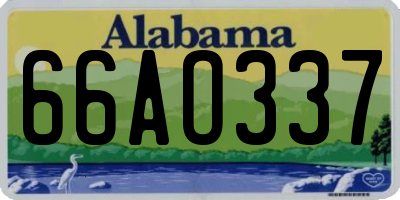 AL license plate 66AO337