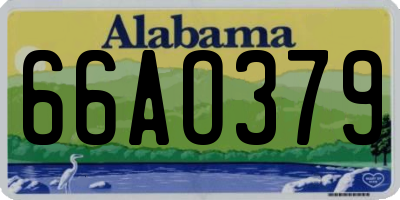 AL license plate 66AO379
