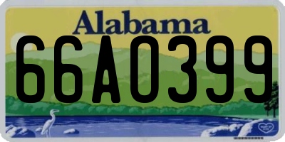AL license plate 66AO399