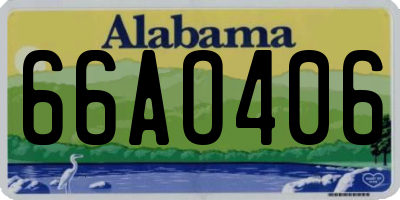 AL license plate 66AO406