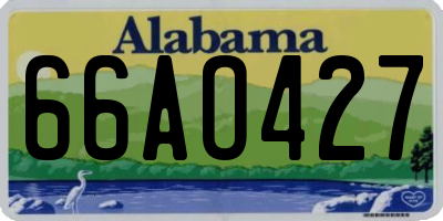 AL license plate 66AO427