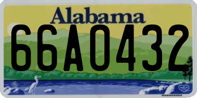 AL license plate 66AO432