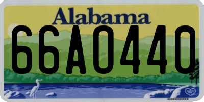 AL license plate 66AO440