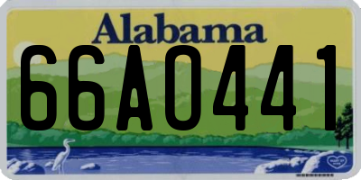 AL license plate 66AO441