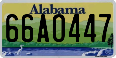 AL license plate 66AO447