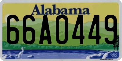 AL license plate 66AO449
