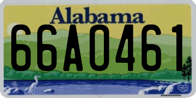 AL license plate 66AO461