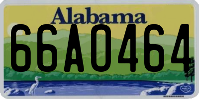 AL license plate 66AO464