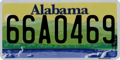 AL license plate 66AO469