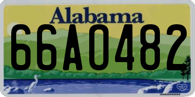 AL license plate 66AO482