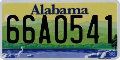 AL license plate 66AO541