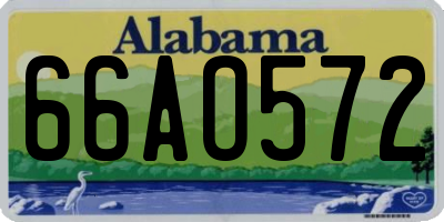 AL license plate 66AO572