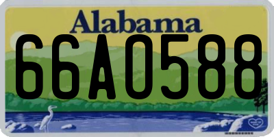 AL license plate 66AO588