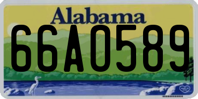 AL license plate 66AO589