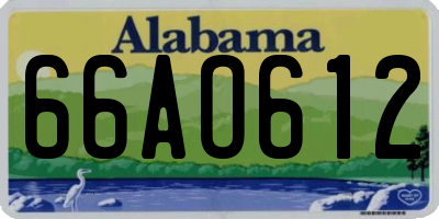 AL license plate 66AO612
