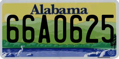 AL license plate 66AO625