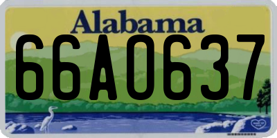 AL license plate 66AO637