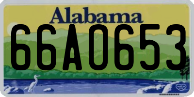 AL license plate 66AO653