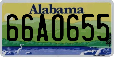 AL license plate 66AO655
