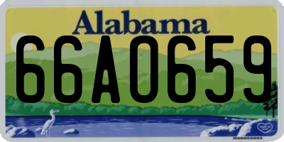 AL license plate 66AO659