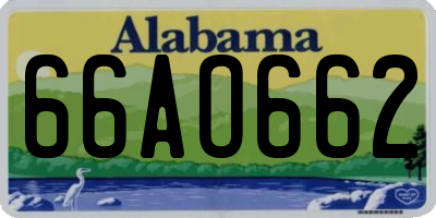 AL license plate 66AO662