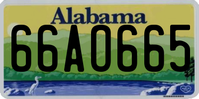 AL license plate 66AO665