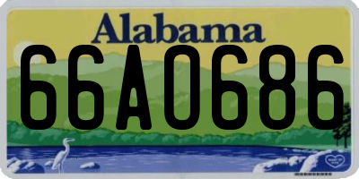 AL license plate 66AO686