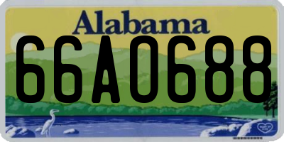 AL license plate 66AO688