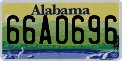 AL license plate 66AO696