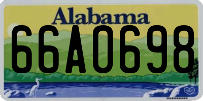 AL license plate 66AO698