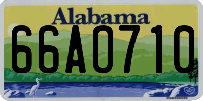 AL license plate 66AO710