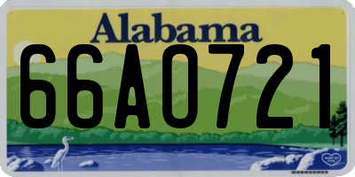 AL license plate 66AO721
