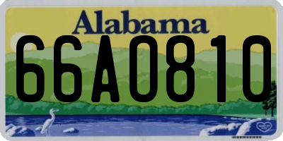 AL license plate 66AO810