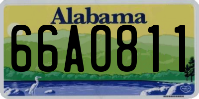 AL license plate 66AO811