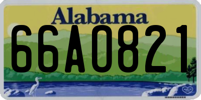 AL license plate 66AO821