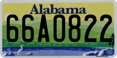AL license plate 66AO822