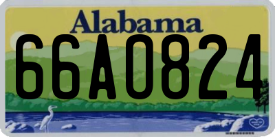 AL license plate 66AO824
