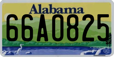 AL license plate 66AO825