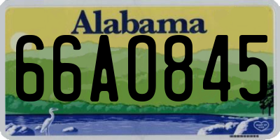 AL license plate 66AO845