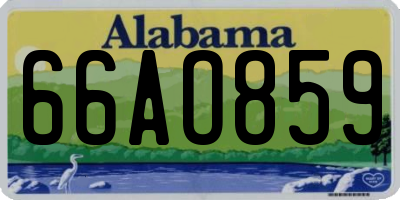 AL license plate 66AO859
