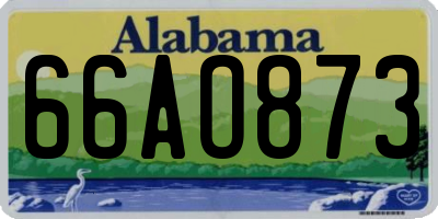 AL license plate 66AO873