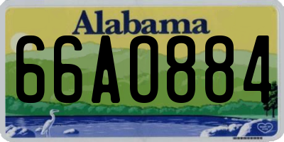 AL license plate 66AO884