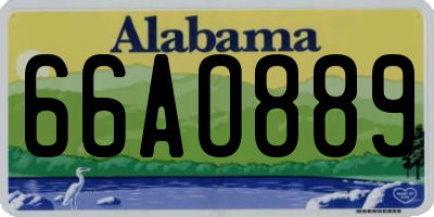 AL license plate 66AO889